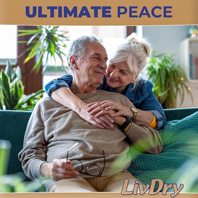 LivDry Ultimate 2XL Adult Incontinence Underwear, Max Absorbant Diapers for Women and Men, XXL 60” -80" Waist, Leak Proof Cuff, XX-Large, 44 Pack