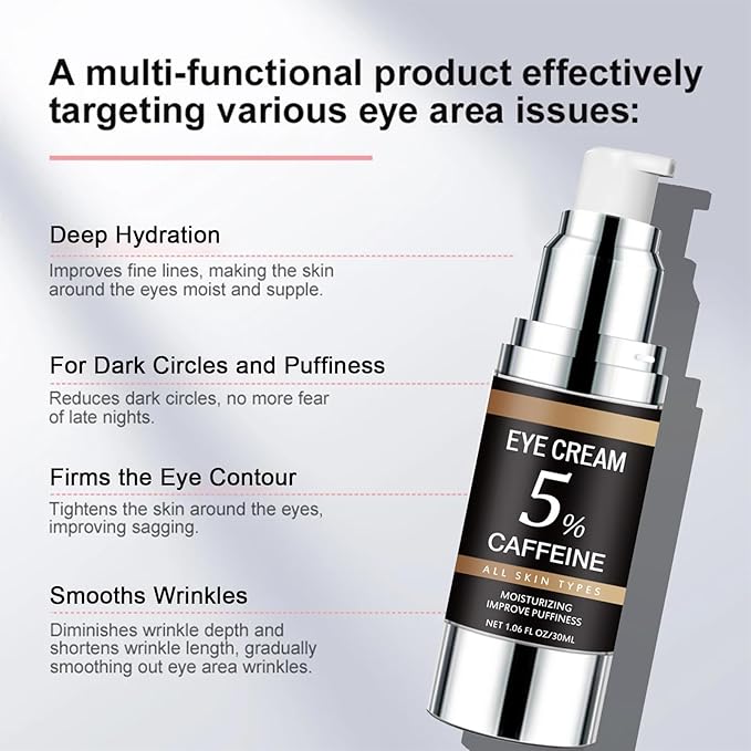 5% caffeine eye cream for