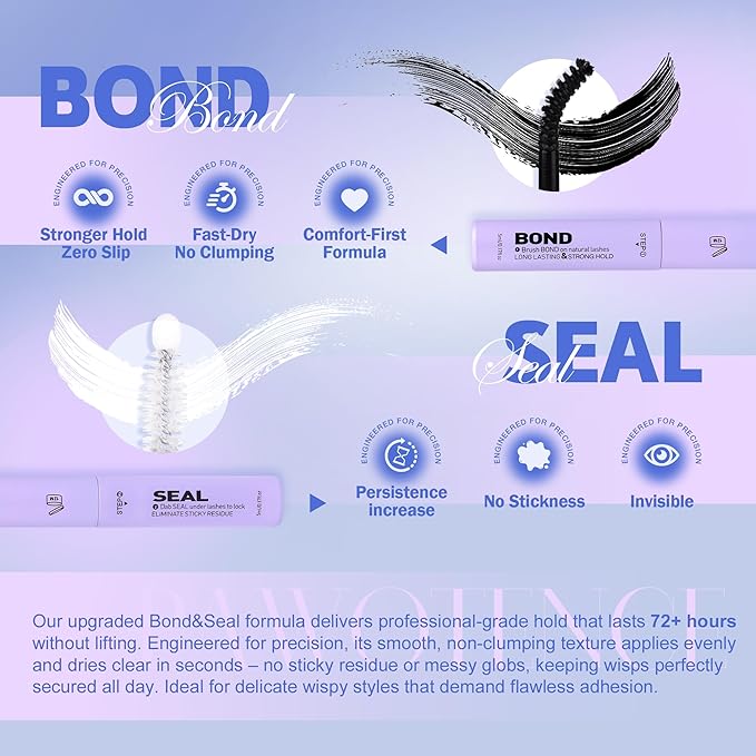 Pawotence Natural Lash Clusters Kit Eyelash Clusters 10-16mm Fairy Cluster Lashes Extension Kit Individual Lashes Cluster Wispy with Lashes Cluster Glue, Tweezers for Cluster Eyelash Extensions Kit