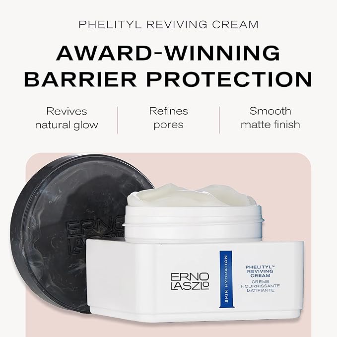 Erno Laszlo Phelityl Reviving Cream, Skin Moisturizer for Face and Neck, Day and Night Cream for Healthy-Looking Complexion, Hydrates Up to 24 Hours, 1.7 FL Oz