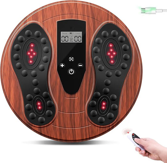 EMS Foot Massager with Infrared Therapy for Neuropathy & Pain Relief – FSA Eligible HSA Electric Muscle & Nerve Stimulator for Feet & Calves, Blood Circulation Booster, Plantar Fasciitis Relief