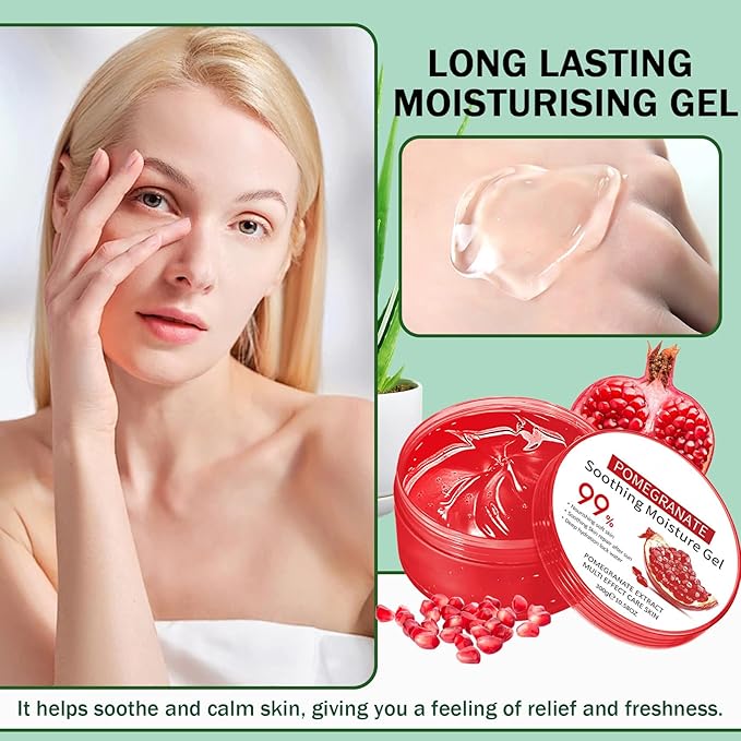 JunKuJK Moisturizing Gel for Face & Body,Non-sticky Gel After Sun Aloe Lotion Skin Care,Fast Absorbing Long Lasting Refreshing Hydrating Face Moisturizer for All Skin Types F