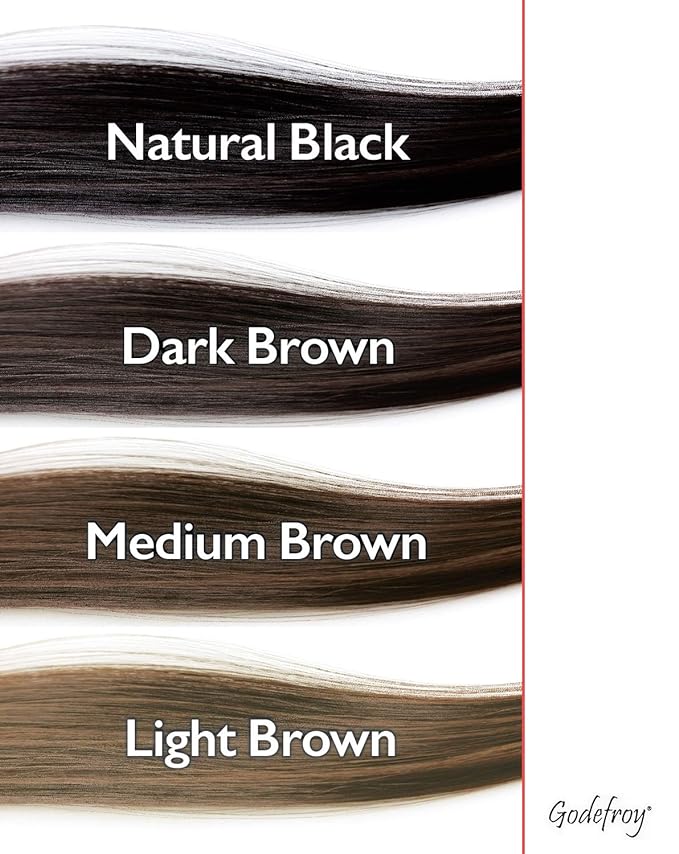 Godefroy Hair Color Tint Kit for 100% Gray Coverage, Dark Brown, 20 Applications, Long-Lasting Root Touch-Up for Men & Women, Pre-Measured Capsules, No Waste, DIY Salon-Quality Results at Home