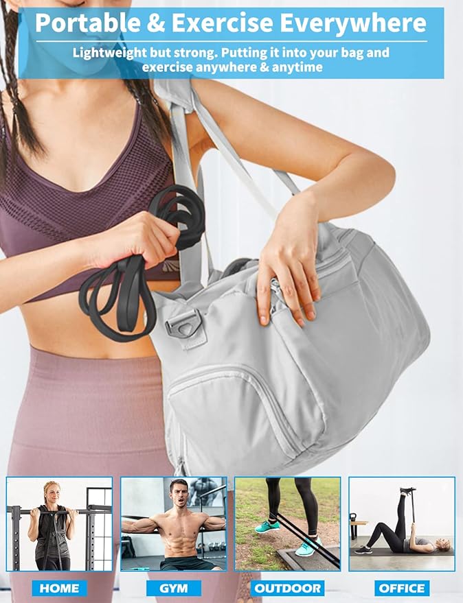 Pull Up Bands, Resistance Bands, Pull Up Assistance Bands Set for Men & Women, Exercise Workout Bands for Working Out, Body Stretching, Physical Therapy, Muscle Training