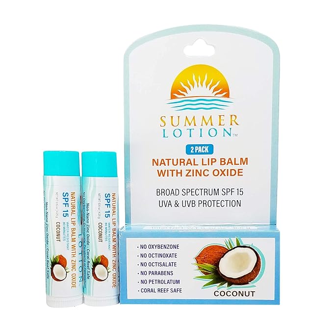 Natural Lip Balm with Zinc Oxide