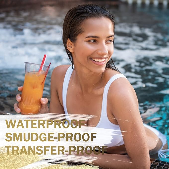 LAVONE Eyebrow Stamp Stencil Kit, Brow Stamp Trio Kit with Waterproof Eyebrow Pencil, Pomade, 20 Eyebrow Stencils, Dual-ended Eyebrow Brush and Sponge Applicator - Soft Brown