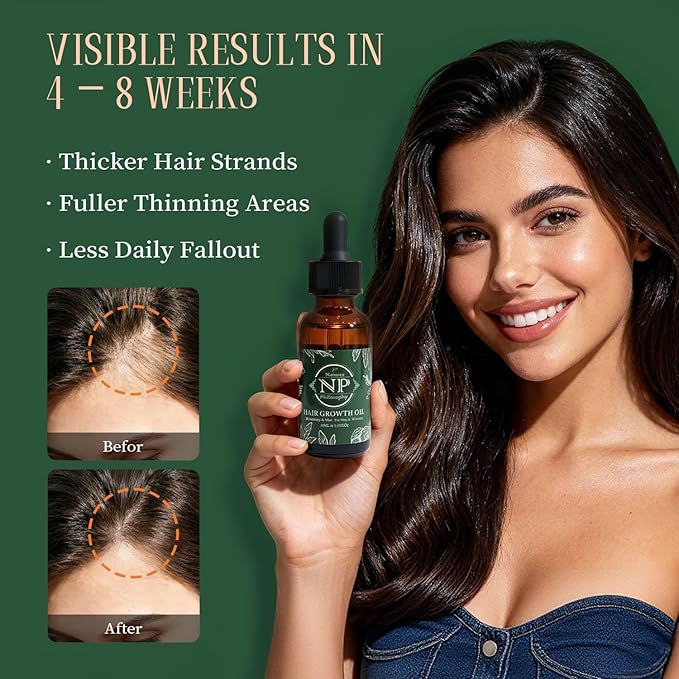 NP NATURES PHILOSOPHY Rosemary Mint Hair Growth Oil, Stimulates Hair Regrowth, Anti-Hair Loss, Nourishing Scalp Treatment for Thicker Fuller Hair, Hair Growth Products for All Hair 30ml Essential Oil