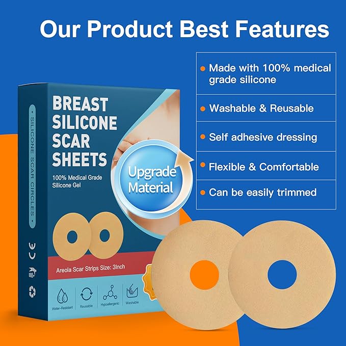 6 Pack Silicone Scar Sheets