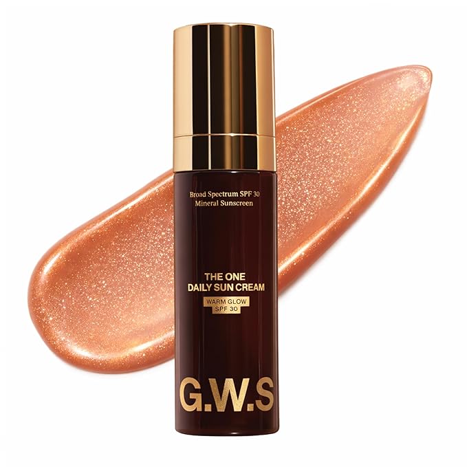 Good Weather Skin The One Warm Glow Daily Sun Cream SPF 30 – Hydrating Mineral Sunscreen for Face & Neck, Sensitive Skin Safe, with Zinc, Niacinamide, Squalane & Sea Buckthorn, 1 oz
