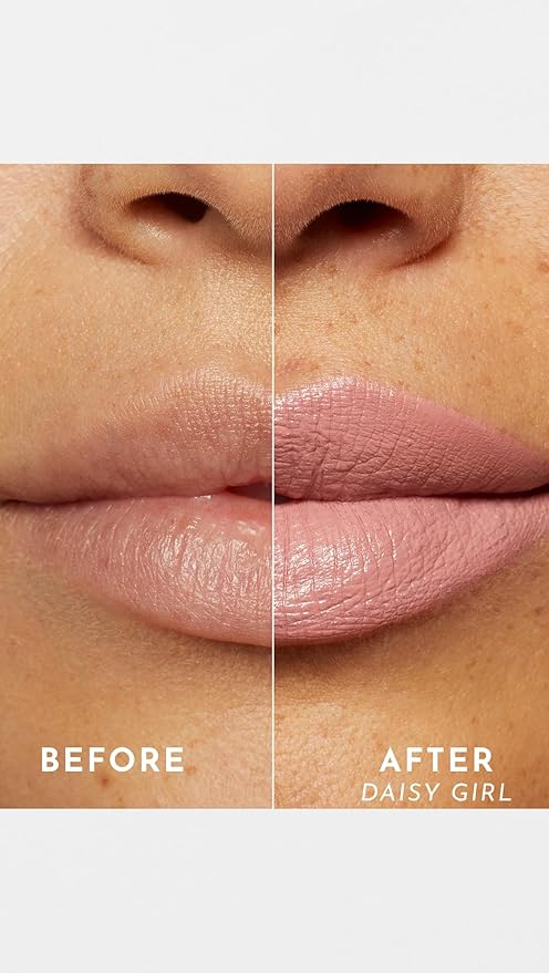 Lawless Women's Forget the Filler Lip-Plumping Line-Smoothing Satin Cream Lipstick, Daisy Girl, Pink, 0.1 Ounce