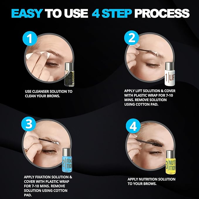 Elevate The Beauty Brow Lamination Kit | At Home DIY Eyebrow Lamination Kit For Instant Brow Lift | Professional Eye Brows Supplies for Fuller Eyebrows | Lasts For Upto 6 Weeks
