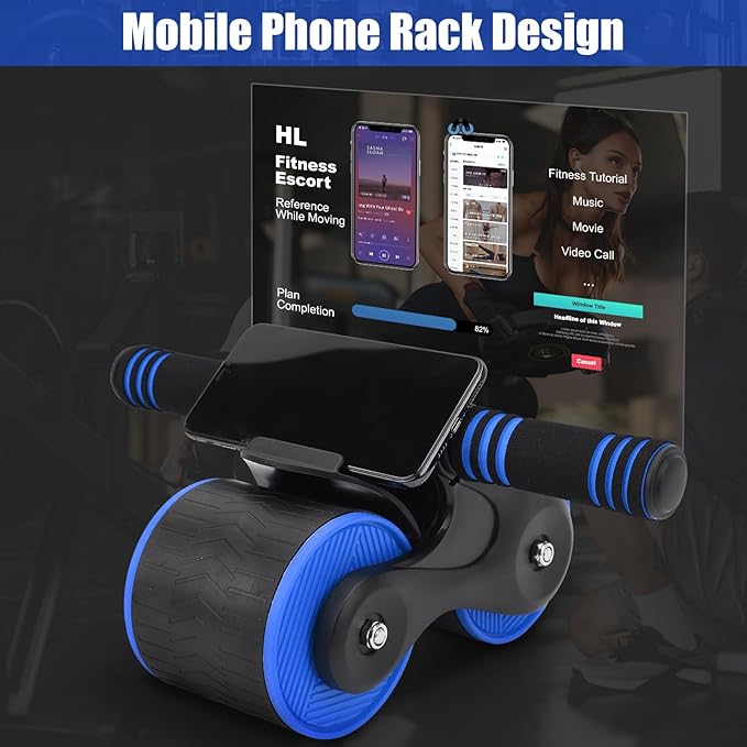 Abdomina Roller Workout Exerciser Equipment