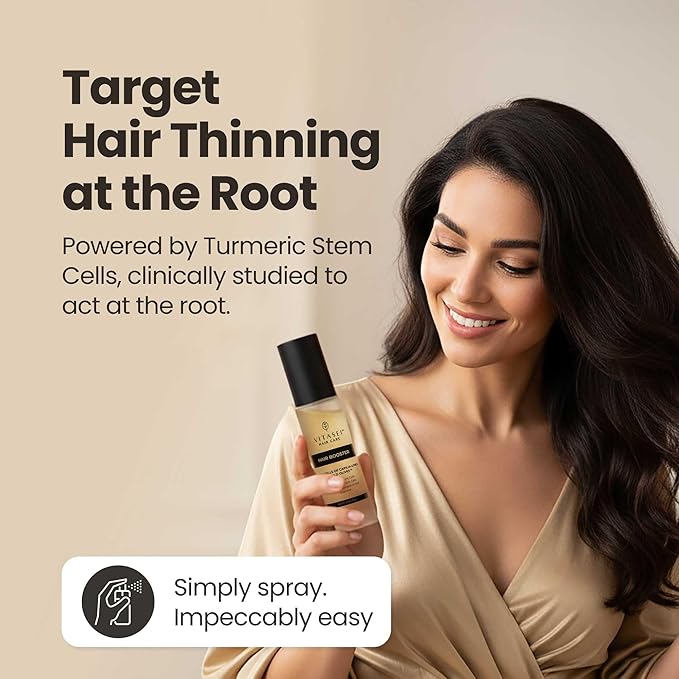 Vitasei Hair Booster 2 Fl Oz (2 Pack) – Revitalizing Serum with Capilia Longa, Wild Olive Stem Cells & Arginine – Peptide-Enriched Hair Tonic Supports Thicker, Stronger Hair – For Women & Men