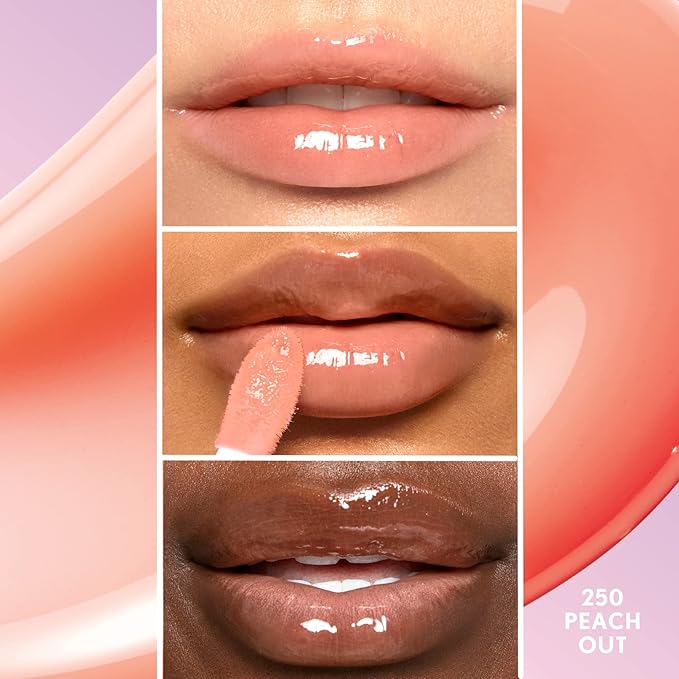 COVERGIRL Clean Fresh Yummy Gloss – Lip Gloss, Sheer, Natural Scents, Vegan Formula - Peach Out!