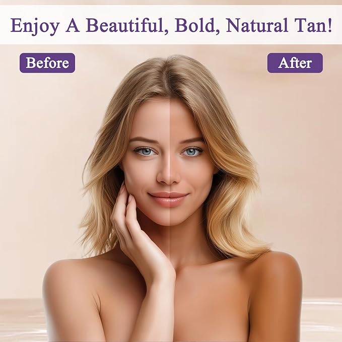 2 Pack Self Tanning Spray, Contains Nad+, Aloe Vera & Vitamin E, Long-Lasting, Repair Cells, Moisturizing, Sun-Free Natural Self-Tanning, Medium To Dark, For Women & Men