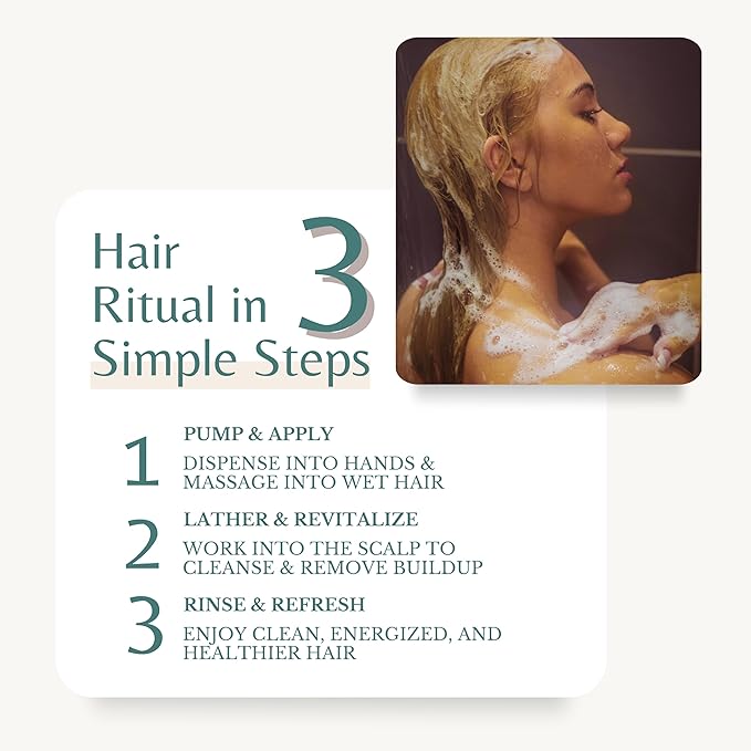 Edenika Botanicals Rosemary Oil Shampoo with Biotin for Thinning Hair & Anti-Hair Loss, Strengthening Botanical Formula, Women & Men, Sulfate-Free, Organic, 16 fl oz