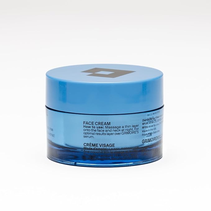 Grimoire New York Nightmare Away Overnight Hydrating Face Cream with Lavandula Extract, Shea Butter & Micro Super Greens. Anti-Aging & Calming Moisturizer for All Skin Types.
