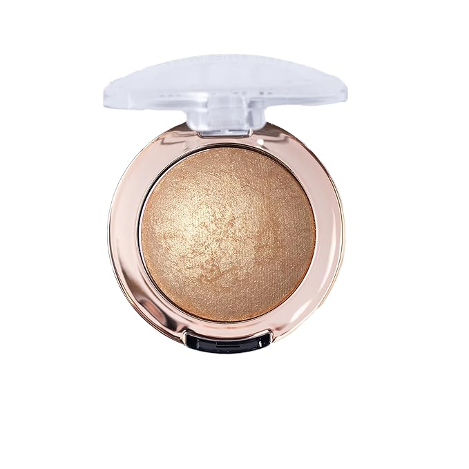 Milani Baked Highlighter - Long-Lasting Powder for Natural Radiant Glow- Buildable & Blendable Face Makeup with Lit-From-Within Finish- Vegan, Cruelty-Free & Talc-Free, Made in Italy, Bronze Splendore
