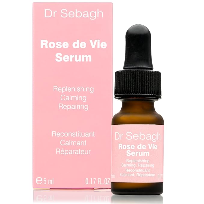 Dr Sebagh Rose de Vie Serum - 0.17 fl oz - Award-Winning Nourishing Anti-Aging Formula - Use with Dry, Mature, or Sensitive Skin - Designed to Soothe Redness & Irritation - Regenerating & Invigorating