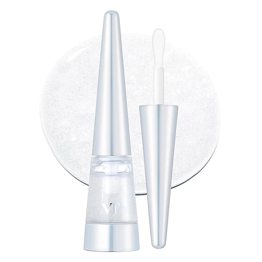 VT COSMETICS Reedle Shot Lip Plumper, Hydrate & Volumize Lip Gloss, Smooth Lip Wrinkles, Korean Lip Plumper, High Shine, Lip Enhancer, Hyaluronic Acid, 0.15 oz. (Crystal (Glitter))