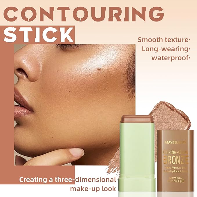 Cream Contour Stick for Cheeks Tint, Multi-Use Makeup