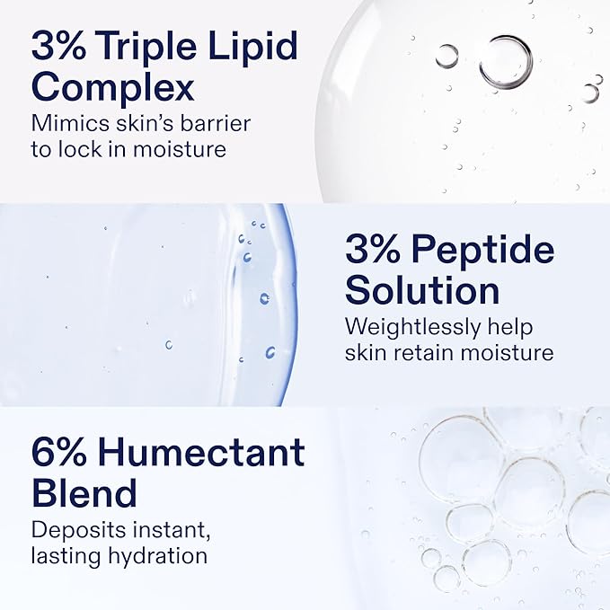 Skinfix Triple Lipid-Peptide Cream XL - 3.3 oz - Rich Face Moisturizer with Hyaluronic Acid - Hydrates & Restores Dry, Sensitive Skin - Non-Comedogenic, Fragrance Free, Vegan, Cruelty Free