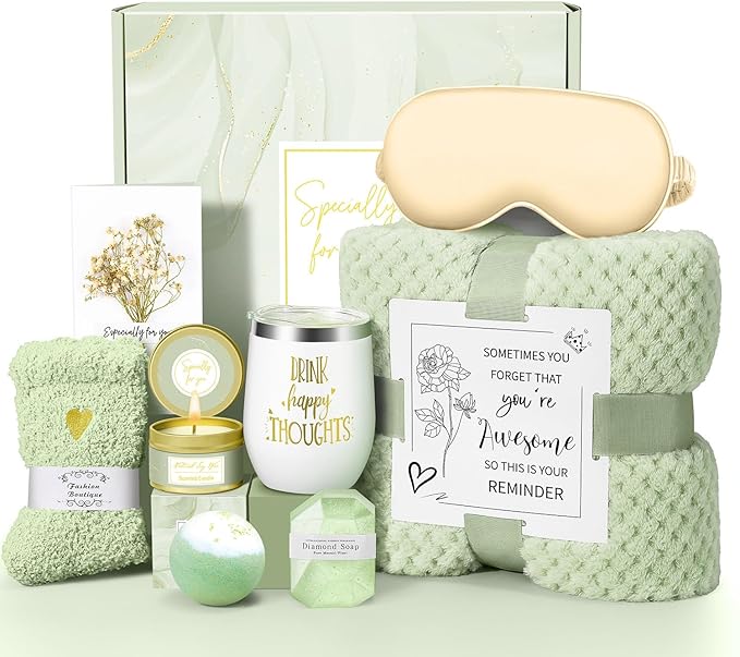 Valentines Day Gifts for Her Women Daughter Girlfriend Wife, Happy Birthday Gifts for Women Mom Her Friend Sister Wife Grandma, Self Care Gift Get Well Relaxing Spa Galentines Day Gift Basket Set