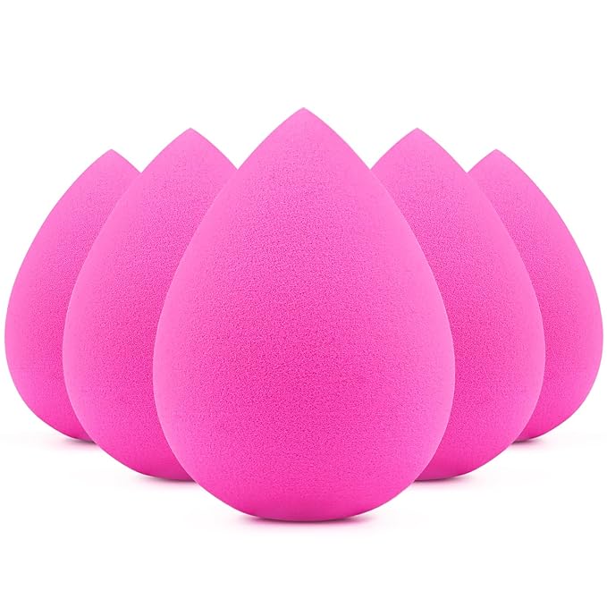 BEAKEY 5 Pcs Makeup Sponges, Latex-Free Beauty Sponge