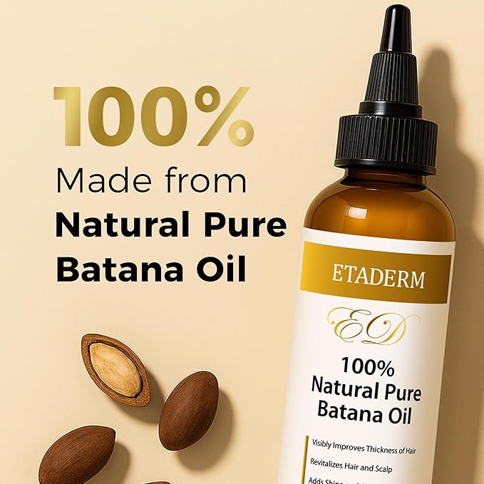 Raw Batana Oil for Hair Growth - Natural Hair Growth Oil & Hair Care Solution for Stronger and Thicker Hair - Stimulates Regrowth, Nourishes and Repairs Damage - Miskito and Honduran Formula