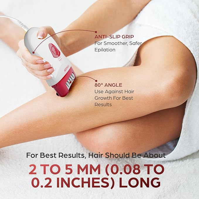 Epilady Speed Corded Epilator for Women – Dual-Speed 40-Disc Root Hair Removal Device for Legs, Underarms and Bikini Area Compact Waterproof Anti-Pinch Design for Smooth Long-Lasting Results