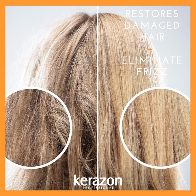 Kerazon Professional Hair Mask Anti Frizz Keratin Care, Moisturizing, Deep Hydration for Dry Damaged Hair Buriti Liss