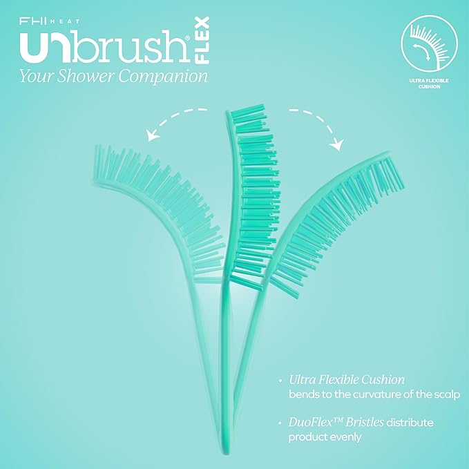 FHI Heat UNbrush Flex Detangling Hair Brush - Teal
