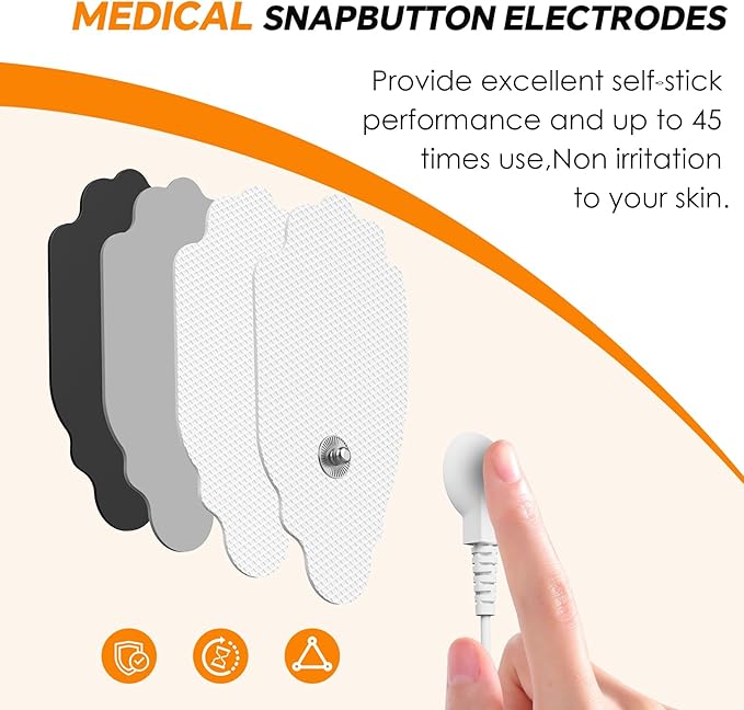 TENS Unit Muscle Stimulator 36 Modes, Rechargeable Dual Channel TENS Machine for Pain Relif Muscle Massager with 12 Premium Electrode Pads and Dust-Proof Storage Bag MH-1088