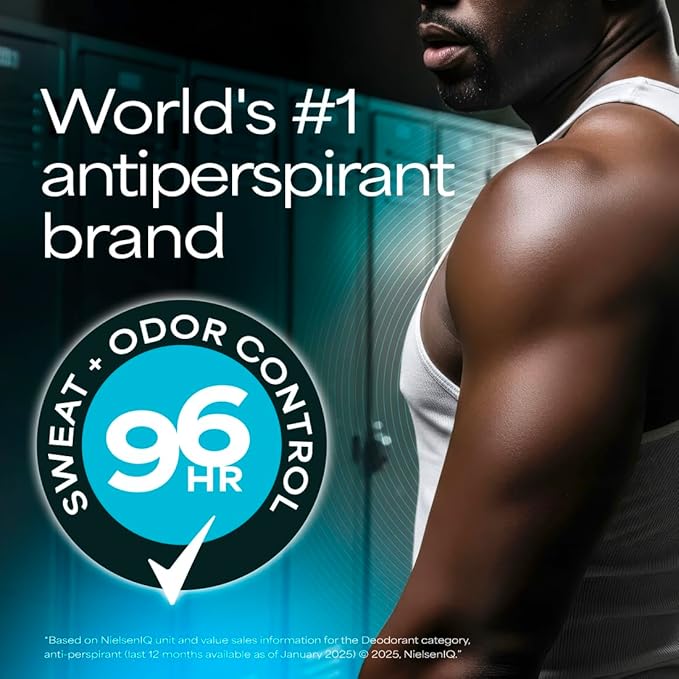 Degree Clinical Strength Antiperspirant Deodorant 96-Hour Sweat and Odor Protection Cool Rush Invisible Solid 5x Types of Sweat 1.6 OZ