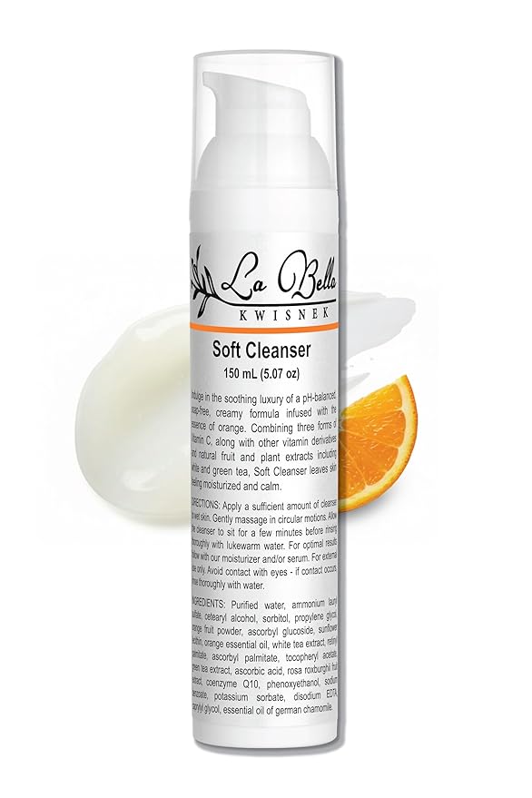 La Bella Kwisnek Soft Cleanser - Gentle Soothing Non-foaming Cream Cleanser with Vitamin C
