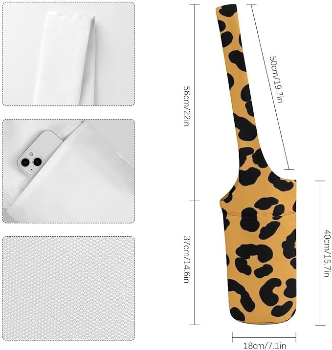 Large Yoga Mat Bag Fit Most Size for Ladies Yoga Mats Carrier Bags Multi-Functional Exercise Mat Holder Storage Bag