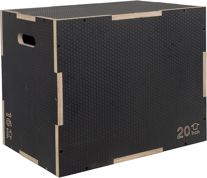 3 in 1 Non-Slip Wooden Plyo Box Plyometric