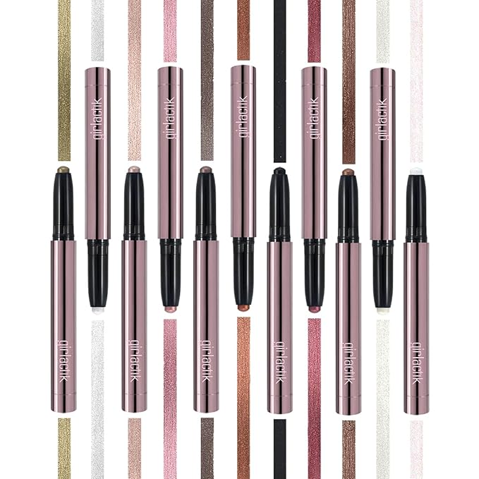 Girlactik Shadow Stick – Long-Wearing Cream Eyeshadow Stick, Blendable & Smudge-Resistant Eye Makeup – Vegan, Cruelty-Free, Easy One-Swipe Application (Tinsel)