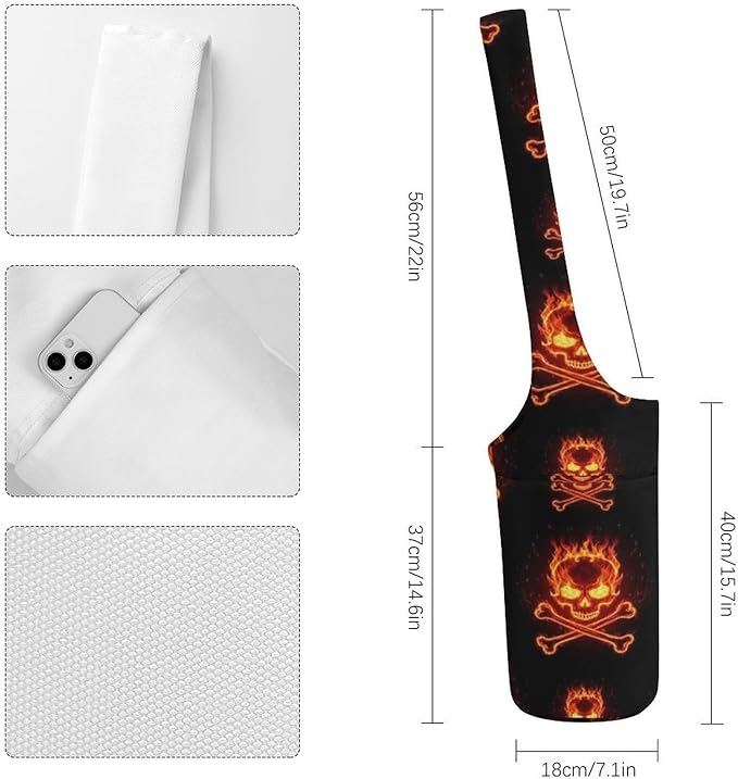 Portable Single Shoulder Yoga Mat Bag Carrier with Pocket Spacious Storage for Yoga Gym Fitness