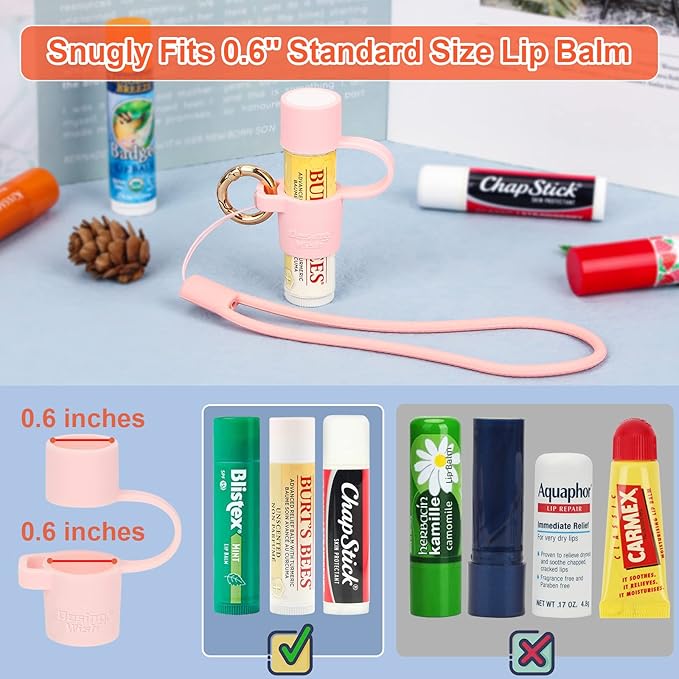 Desing Wish Silicone Lip Balm Holder Lanyard