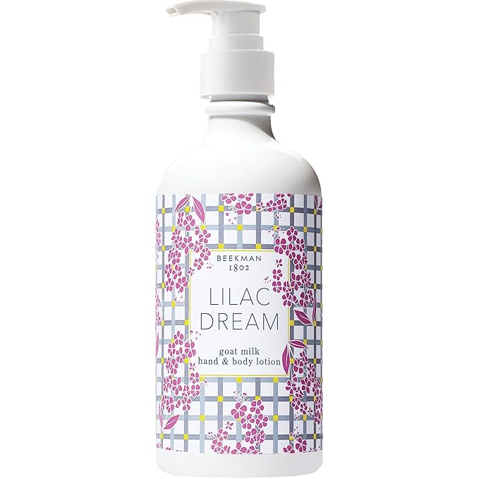 Beekman 1802 Goat Milk Body Lotion, Lilac Dream - Scented - 12.5 oz - Hydrating & Deeply Moisturizing - With Shea Butter & Jojoba Seed Oil - Good for Sensitive Skin - Cruelty Free