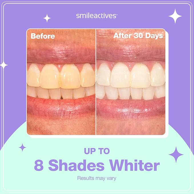 Smileactives Teeth Whitening Pen for White Smile, Fast Tooth Whitener and Stain Remover with Precision Brush Tip, Dental Quality Whitening Gel, Travel Pen, Easy to Use, Winterberry Flavor, 2 Pack