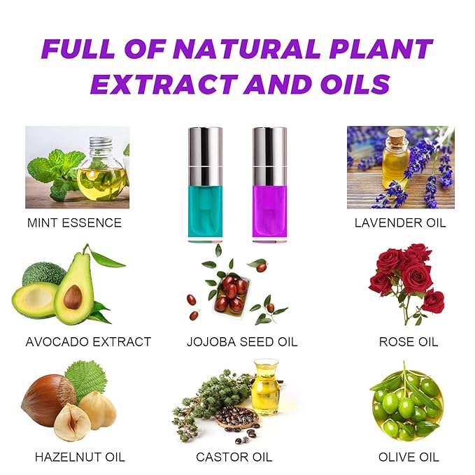 Lip Glow Oil Set, 2 Pcs