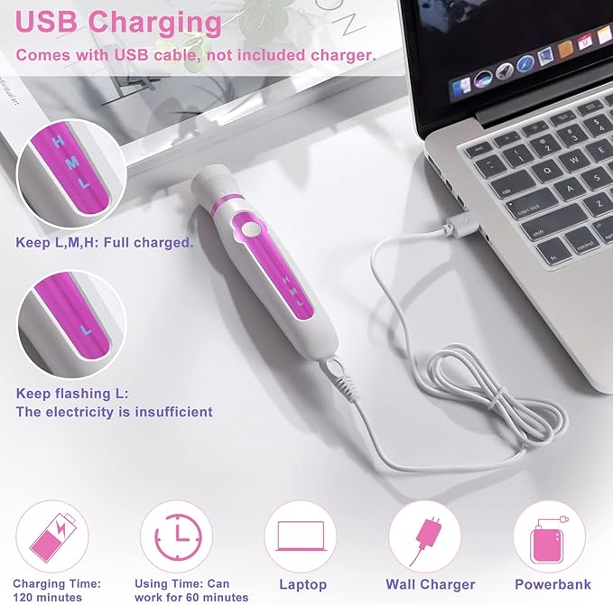 Electric Bikini Trimmer and Shaver for Women - 4 in 1 Waterproof Electric Razor- Rechargeable Pubic Hair Trimmer and Facial Hair Remover for Legs, Body, Underarm, Face, Eyebrow