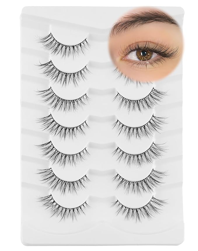 Onlyall False Eyelashes Natural Fake Eye Lashes Wispy False Lashes D97