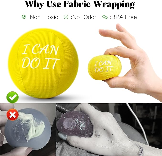 ALMAH Stress Balls for Adults 4 Density Hardness 4 Pack