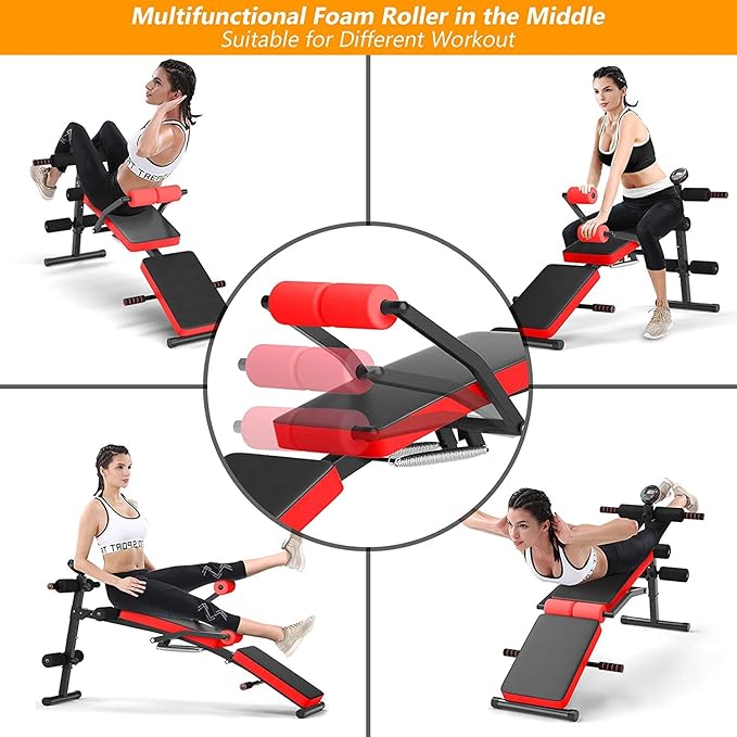 CHEFJOY Multi-function Sit Up Bench 5 Positions,