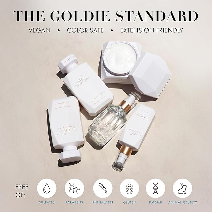 Goldie Locks Ultra Hydrating Shampoo & Conditioner Set - Sulfate-Free, Paraben-Free - for Frizz Control, Shine & Strength - Color & Extension Safe - Protein-Free - 2 x 8.45 fl oz (Packaging May Vary)