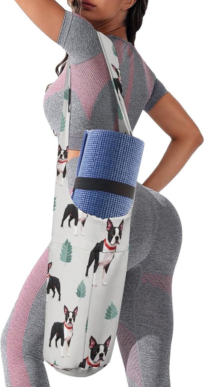 Portable Yoga Mat Carrier Single Shoulder Bag with Pocket Spacious for Yoga Gym Fitness Travel
