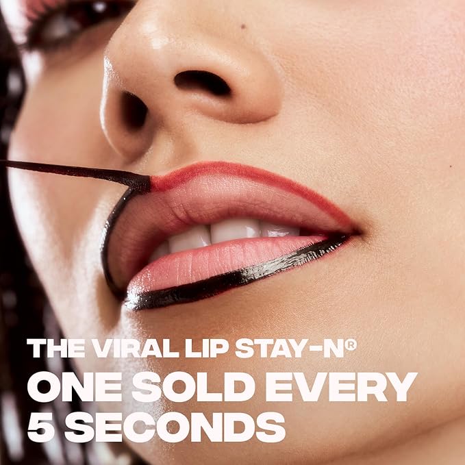 Sacheu Lip Liner STAY-N Peel Off Lip Stain — Long Lasting Waterproof Lip Tint with Hyaluronic Acid & Vitamin E — Transfer Proof Matte Finish, Vegan & Cruelty-Free (nOOHde)